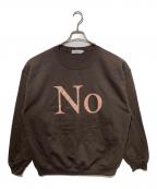 Cabaret Povalキャバレーポバール）の古着「Noプリントスウェット」｜ブラウン