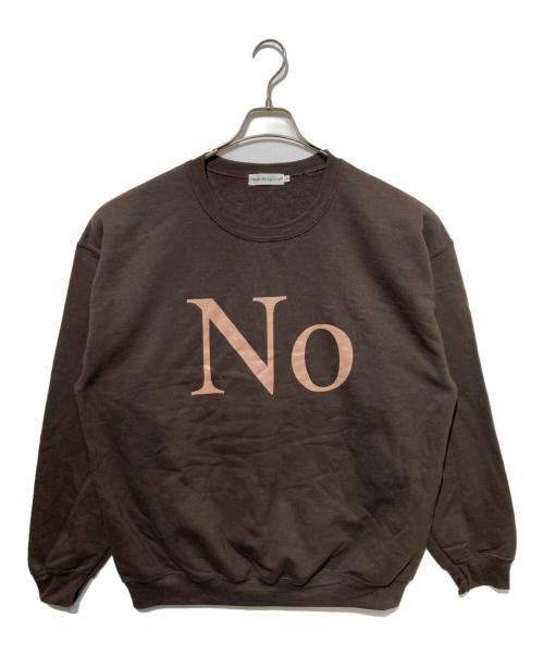 Cabaret Poval（キャバレーポバール）cabaret poval (キャバレーポバール) Noプリントスウェット ブラウン サイズ:Lの古着・服飾アイテム