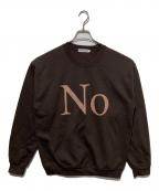 Cabaret Povalキャバレーポバール）の古着「Noプリントスウェット」｜ブラウン
