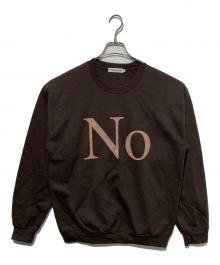 Cabaret Poval（キャバレーポバール）の古着「Noプリントスウェット」｜ブラウン