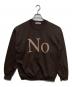 cabaret poval（キャバレーポバール）の古着「Noプリントスウェット」｜ブラウン