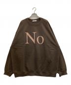 Cabaret Povalキャバレーポバール）の古着「Noプリントスウェット」｜ブラウン
