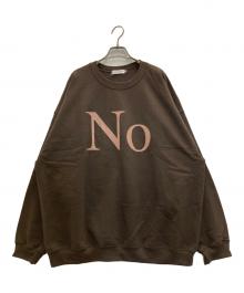 Cabaret Poval（キャバレーポバール）の古着「Noプリントスウェット」｜ブラウン