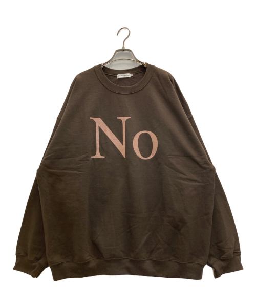 Cabaret Poval（キャバレーポバール）Cabaret Poval (キャバレーポバール) Noプリントスウェット ブラウン サイズ:XXLの古着・服飾アイテム