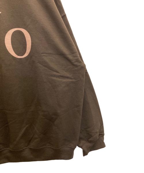 Cabaret Poval（キャバレーポバール）Cabaret Poval (キャバレーポバール) Noプリントスウェット ブラウン サイズ:XXLの古着・服飾アイテム