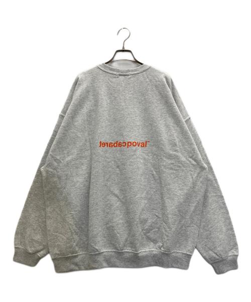 Cabaret Poval（キャバレーポバール）cabaret poval (キャバレーポバール) Noプリントスウェット グレー サイズ:XXLの古着・服飾アイテム