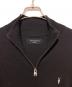 中古・古着 ALL SAINTS (オールセインツ) Kilburn Zip Funnel Neck Ramskull Sweater ブラック サイズ:M：5000円