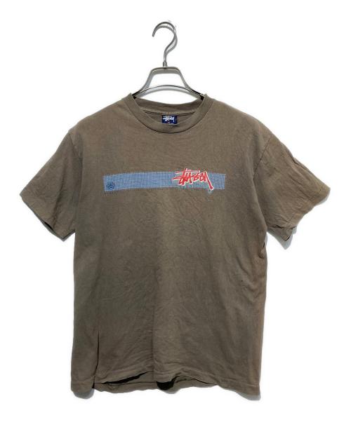 stussy（ステューシー）stussy (ステューシー) ヴィンテージTシャツ オリーブ サイズ:Mの古着・服飾アイテム