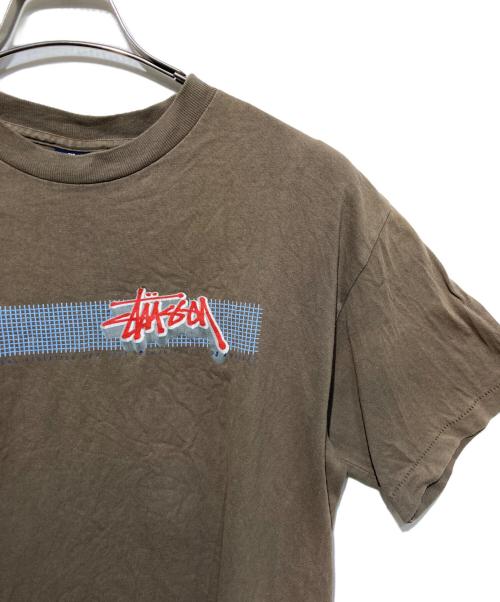 stussy（ステューシー）stussy (ステューシー) ヴィンテージTシャツ オリーブ サイズ:Mの古着・服飾アイテム