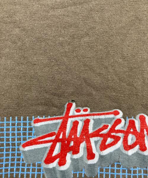 stussy（ステューシー）stussy (ステューシー) ヴィンテージTシャツ オリーブ サイズ:Mの古着・服飾アイテム