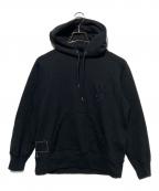sacai×WTAPSサカイ×ダブルタップス）の古着「Flock Print Hoodie」｜ブラック