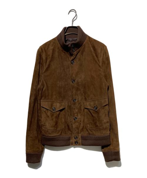 BARNEYS NEWYORK（バーニーズ・ニューヨーク）BARNEYS NEWYORK (バーニーズ・ニューヨーク) ヴァルスタージャケット ブラウン サイズ:34の古着・服飾アイテム