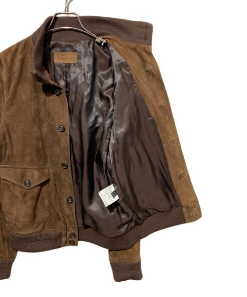 BARNEYS NEWYORK（バーニーズ・ニューヨーク）BARNEYS NEWYORK (バーニーズ・ニューヨーク) ヴァルスタージャケット ブラウン サイズ:34の古着・服飾アイテム