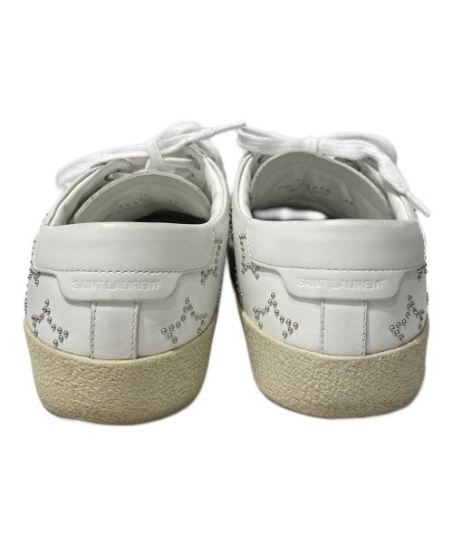 Saint Laurent Paris（サンローランパリ）Saint Laurent Paris (サンローランパリ) スタースタッズローカットスニーカー ホワイト サイズ:38の古着・服飾アイテム