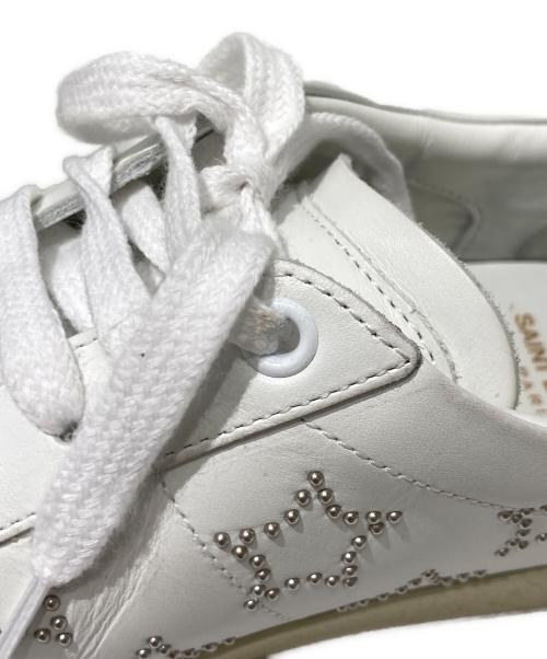 Saint Laurent Paris（サンローランパリ）Saint Laurent Paris (サンローランパリ) スタースタッズローカットスニーカー ホワイト サイズ:38の古着・服飾アイテム