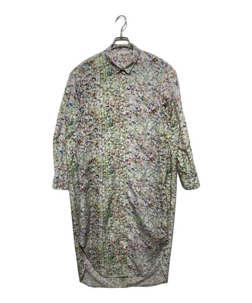 HERALBONY（ヘラルボニー）HERALBONY (ヘラルボニー) シャツワンピース「やまのぼり」 黄緑 サイズ:freeの古着・服飾アイテム