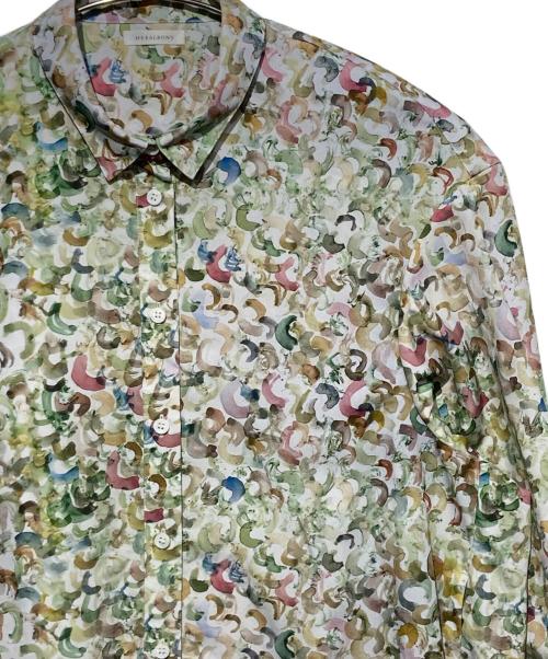 HERALBONY（ヘラルボニー）HERALBONY (ヘラルボニー) シャツワンピース「やまのぼり」 黄緑 サイズ:freeの古着・服飾アイテム