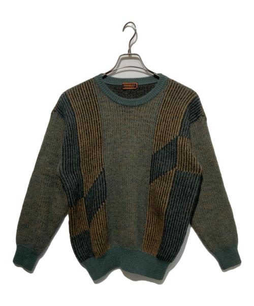Yves Saint Laurent（イヴサンローラン）Yves Saint Laurent (イヴサンローラン) クルーネックニット グリーン サイズ:　の古着・服飾アイテム