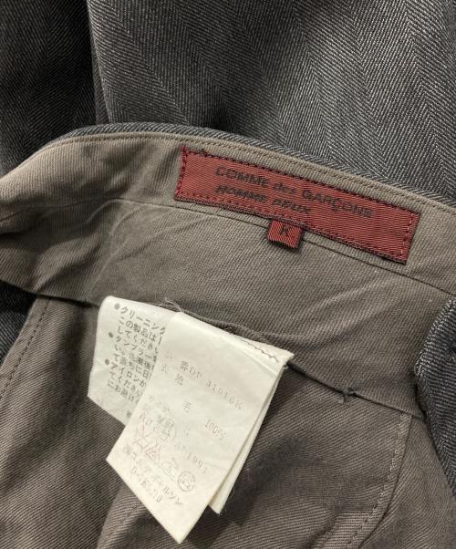 COMME des GARCONS HOMME DEUX（コムデギャルソン オム ドゥ）COMME des GARCONS HOMME DEUX (コムデギャルソン オム ドゥ) ウール2タックスラックス グレー サイズ:Kの古着・服飾アイテム