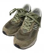 NEW BALANCEニューバランス）の古着「U990TB6」｜グリーン×ホワイト