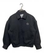 ZARA×ADER errorザラ×アーダーエラー）の古着「オーバーサイズボンバージャケット」｜ブラック