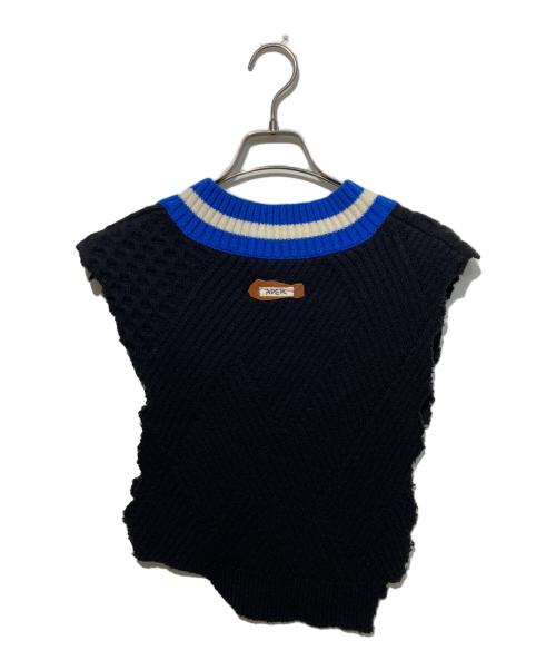 ADER error（アーダーエラー）ADER error (アーダーエラー) ニットベスト ブラック サイズ:FREEの古着・服飾アイテム