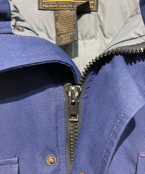 Eddie Bauer（エディーバウアー）Eddie Bauer (エディーバウアー) グースダウンジャケット ネイビー サイズ:Lの古着・服飾アイテム