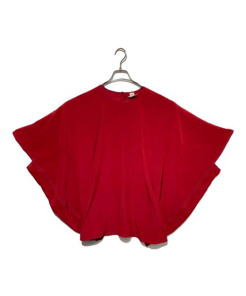 HERMES（エルメス）HERMES (エルメス) シルクブラウス レッド サイズ:42の古着・服飾アイテム