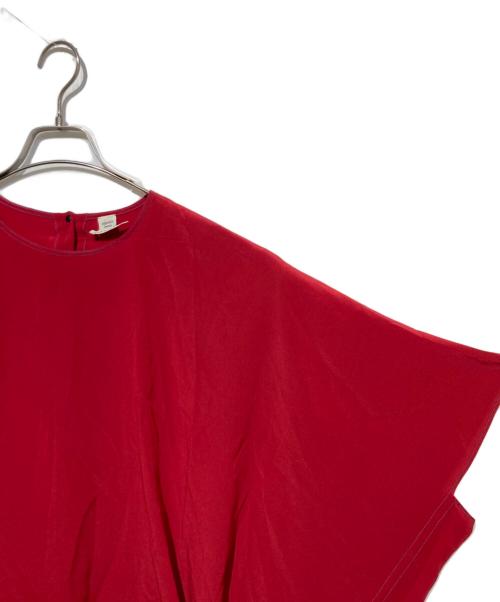 HERMES（エルメス）HERMES (エルメス) シルクブラウス レッド サイズ:42の古着・服飾アイテム