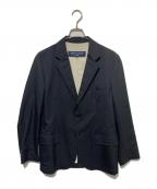 COMME des GARCONS HOMMEコムデギャルソン オム）の古着「ストライプテーラードジャケット」｜ネイビー