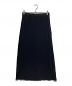 HELMUT LANGヘルムートラング）の古着「カットフロングスカート」｜ブラック