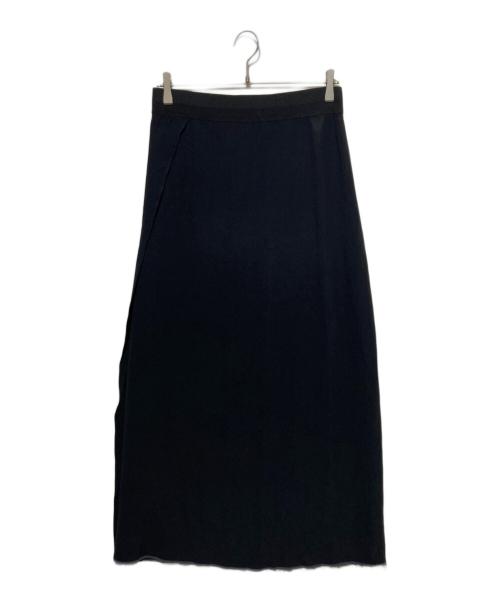 HELMUT LANG（ヘルムートラング）HELMUT LANG (ヘルムートラング) カットフロングスカート ブラック サイズ:Sの古着・服飾アイテム