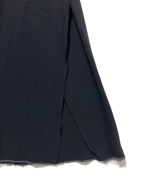 HELMUT LANG（ヘルムートラング）HELMUT LANG (ヘルムートラング) カットフロングスカート ブラック サイズ:Sの古着・服飾アイテム
