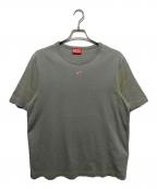 DIESELディーゼル）の古着「Dロゴ Ｔシャツ」｜グレー