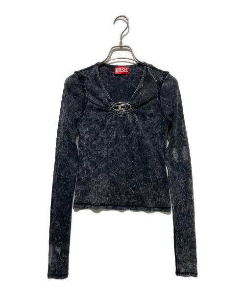 DIESEL（ディーゼル）DIESEL (ディーゼル) Dメタルロゴカットソー グレー サイズ:Sの古着・服飾アイテム