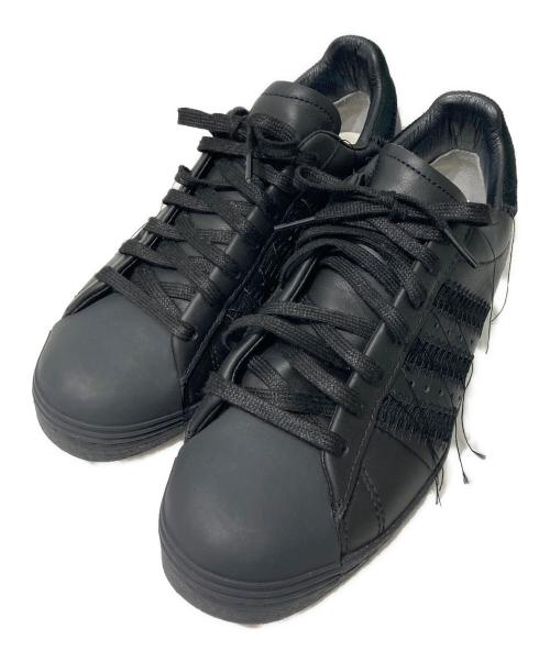 Y-3（ワイスリー）Y-3 (ワイスリー) Y-3 SUPERSTAR ローカットスニーカー ブラック サイズ:25cmの古着・服飾アイテム