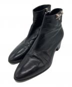 HERMESエルメス）の古着「システィーナ レザーブーツ」｜ブラック