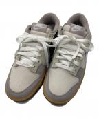 NIKEナイキ）の古着「Dunk Low Men's Suede & Canvas ローカットスニーカー」｜アイボリー×グレー
