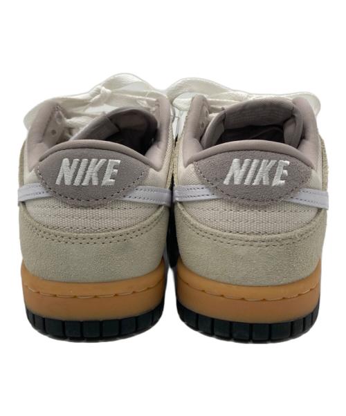 NIKE（ナイキ）NIKE (ナイキ) Dunk Low Men's Suede & Canvas ローカットスニーカー アイボリー×グレー サイズ:23㎝ 未使用品の古着・服飾アイテム
