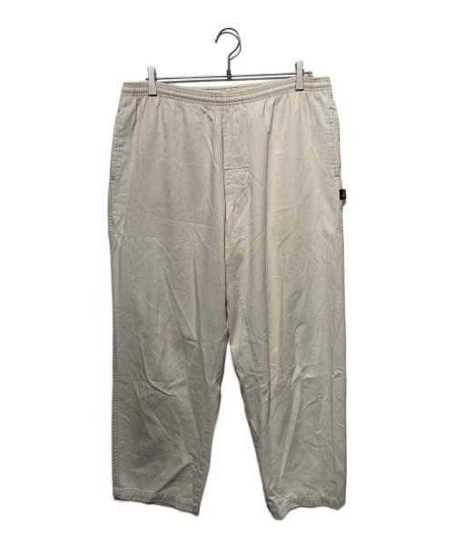 stussy（ステューシー）stussy (ステューシー) 90'sビーチパンツ アイボリー サイズ:Lの古着・服飾アイテム