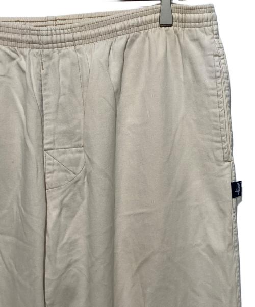 stussy（ステューシー）stussy (ステューシー) 90'sビーチパンツ アイボリー サイズ:Lの古着・服飾アイテム