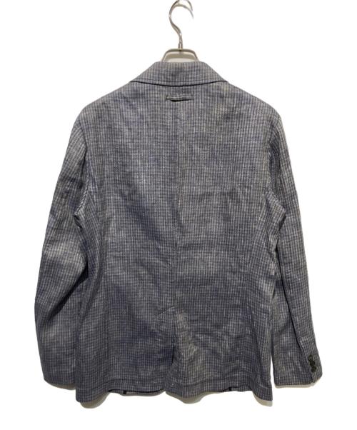 RING JACKET（リングジャケット）RING JACKET (リングジャケット) 1Bテーラードジャケット ブラウン×ブルー サイズ:Ｍの古着・服飾アイテム