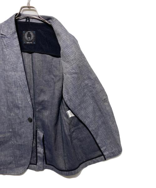 RING JACKET（リングジャケット）RING JACKET (リングジャケット) 1Bテーラードジャケット ブラウン×ブルー サイズ:Ｍの古着・服飾アイテム