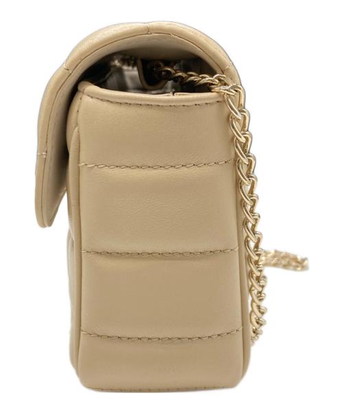 pierre cardin（ピエール・カルダン）pierre cardin (ピエール・カルダン) FRAY ID (フレイ アイディー) メタルモチーフショルダーバッグ ベージュの古着・服飾アイテム