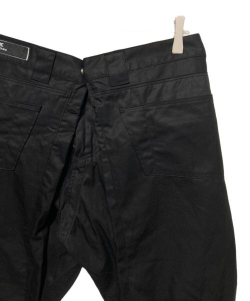 ANREALAGE（アンリアレイジ）ANREALAGE (アンリアレイジ) anseason レイヤードパンツ ブラック サイズ:48の古着・服飾アイテム