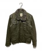 DIESELディーゼル）の古着「コーティングミリタリージャケット」｜グリーン