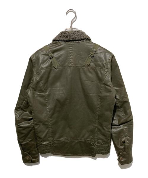 DIESEL（ディーゼル）DIESEL (ディーゼル) コーティングミリタリージャケット グリーン サイズ:Sの古着・服飾アイテム