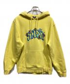 stussyステューシー）の古着「プルオーバーパーカー」｜イエロー