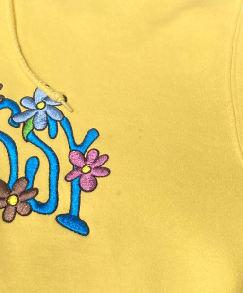 stussy（ステューシー）stussy (ステューシー) プルオーバーパーカー イエロー サイズ:Mの古着・服飾アイテム