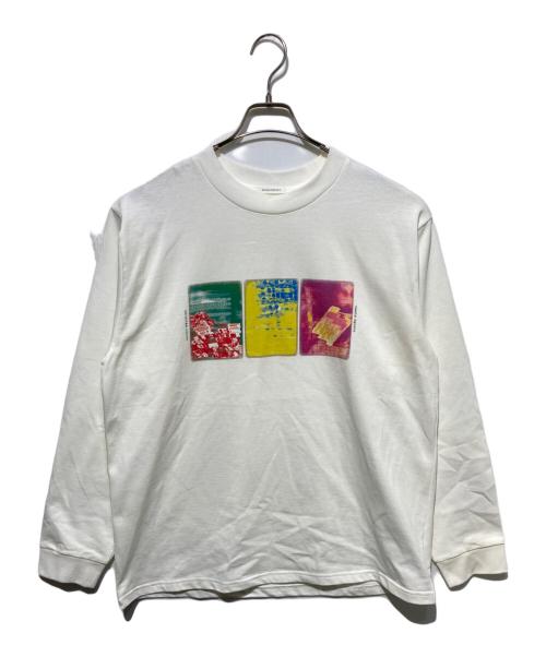 HERALBONY（ヘラルボニー）HERALBONY (ヘラルボニー) ロングスリーブTシャツ 井口直人 タイプC ホワイト サイズ:Ｌの古着・服飾アイテム